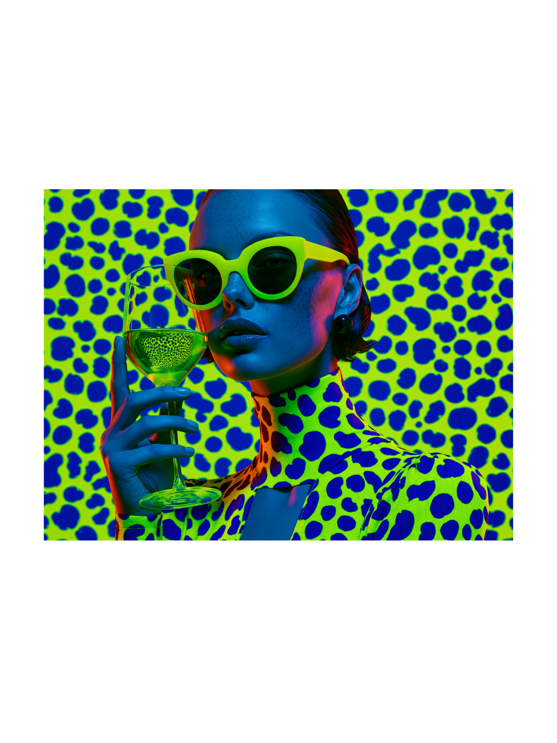 Electric Leopard graphic print