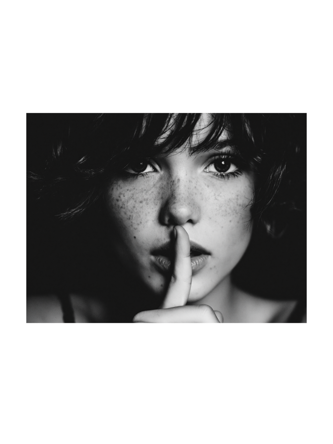Silent Portrait graphic print