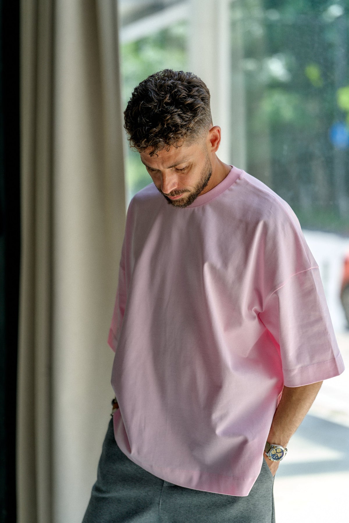 Lifestyle pink T-shirt 4