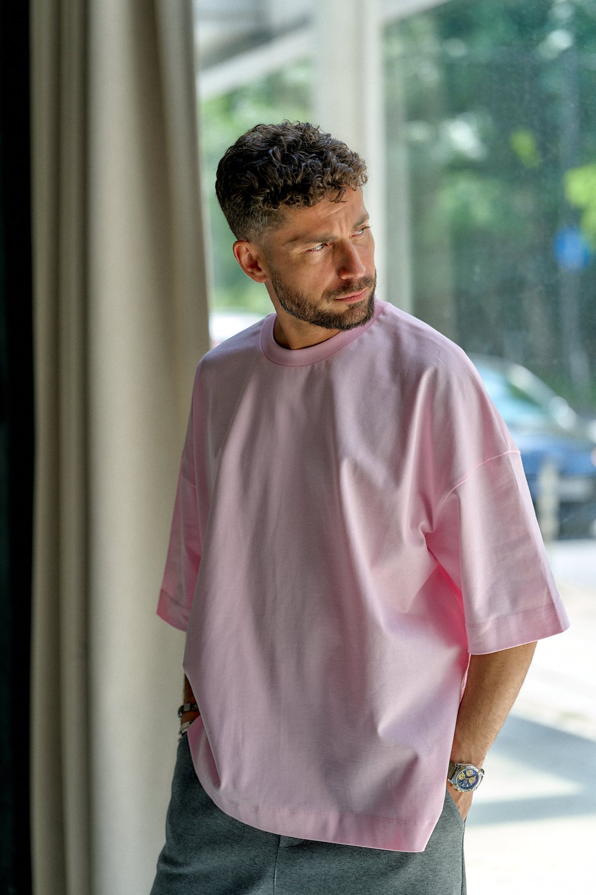 Lifestyle pink T-shirt 5