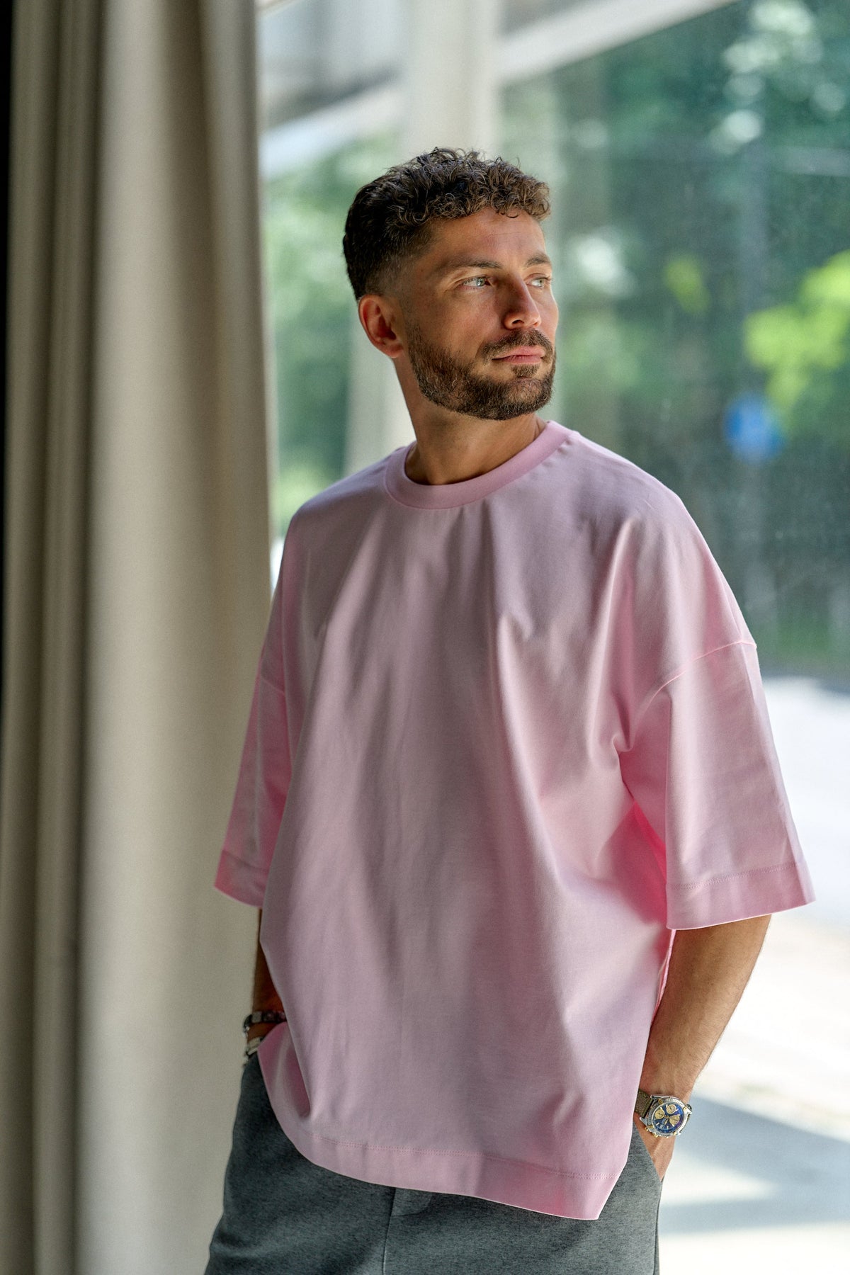 Lifestyle pink T-shirt 6