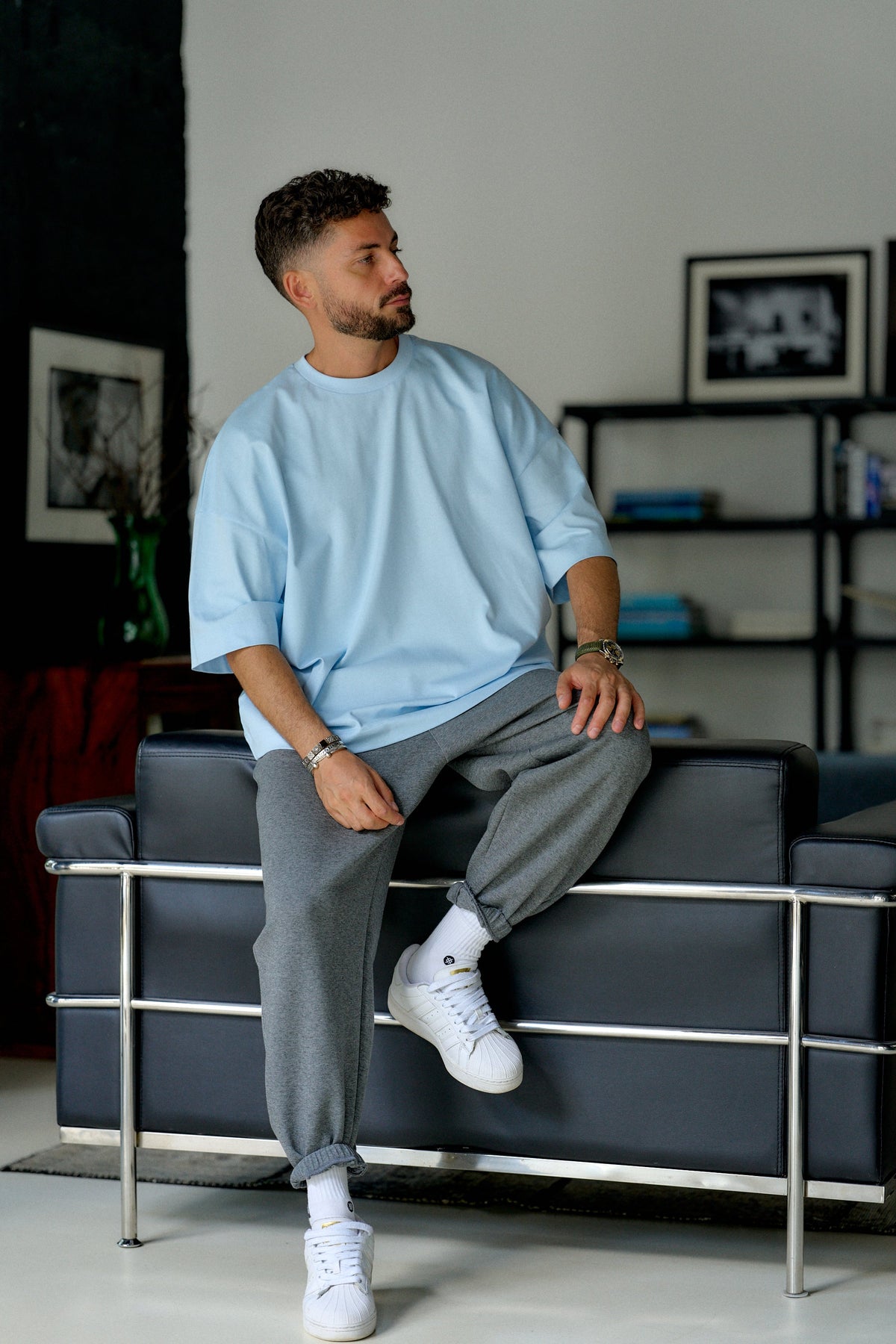 Lifestyle blue T-shirt 1