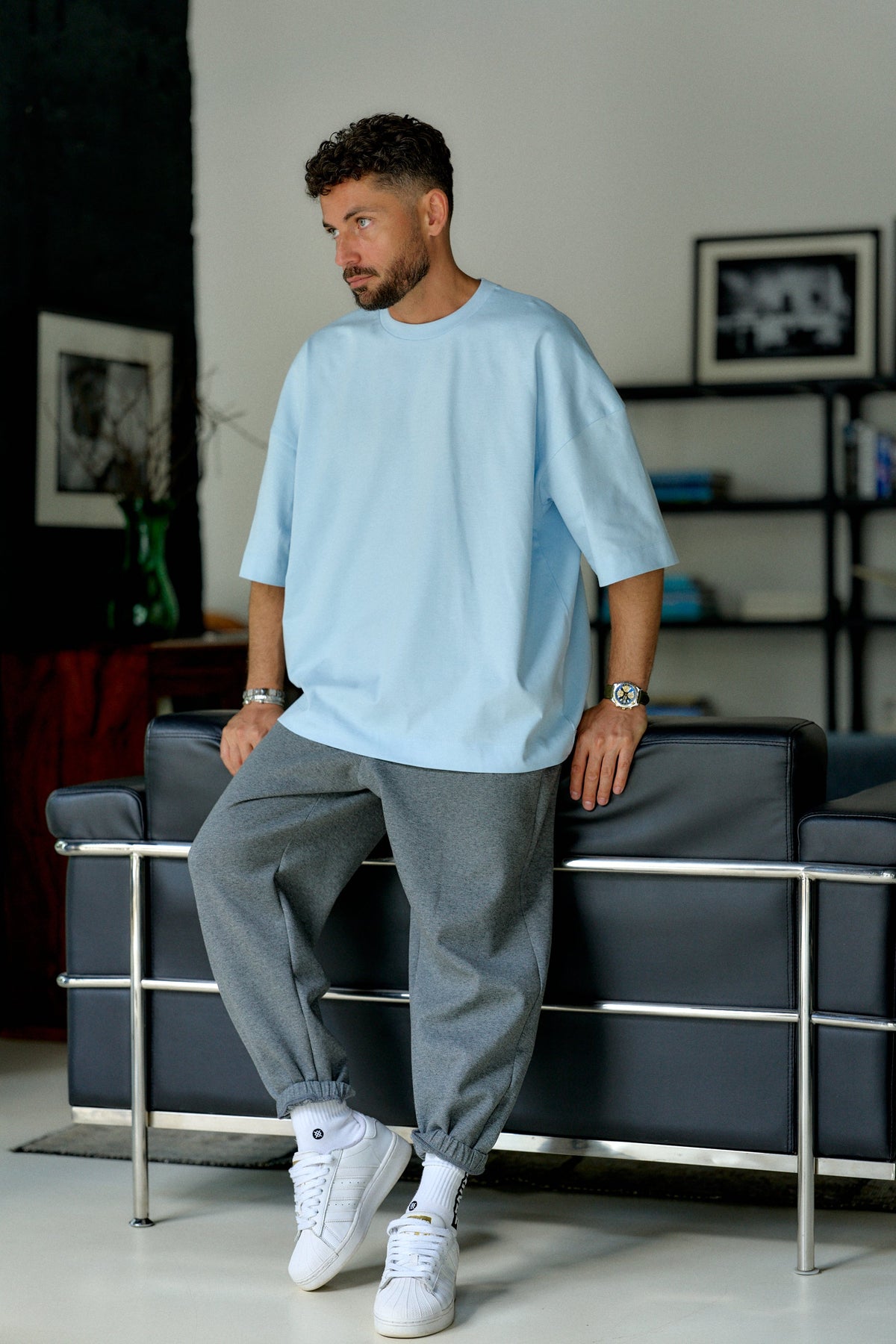 Lifestyle blue T-shirt 2