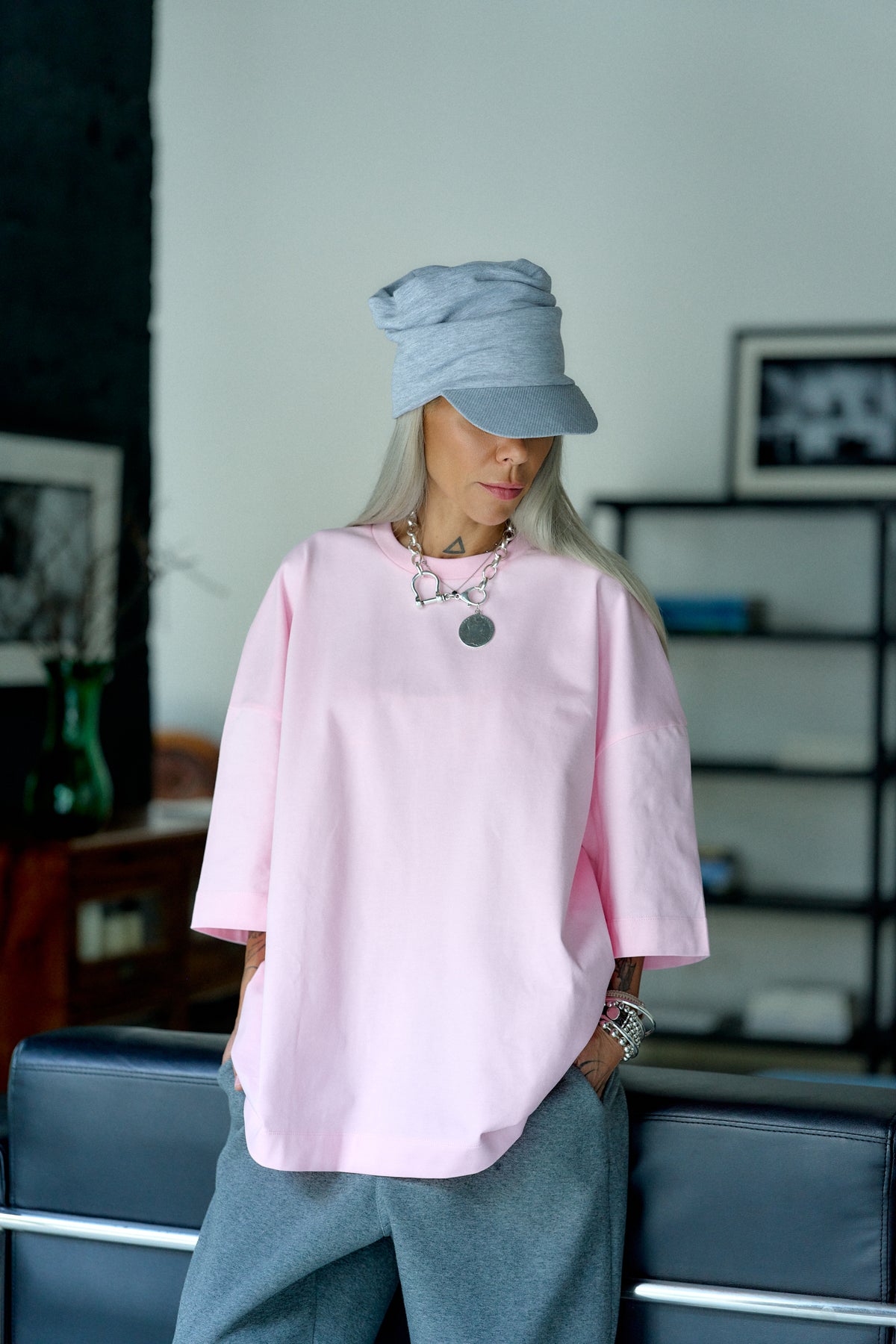 Pink Oversized Fit T-Shirt