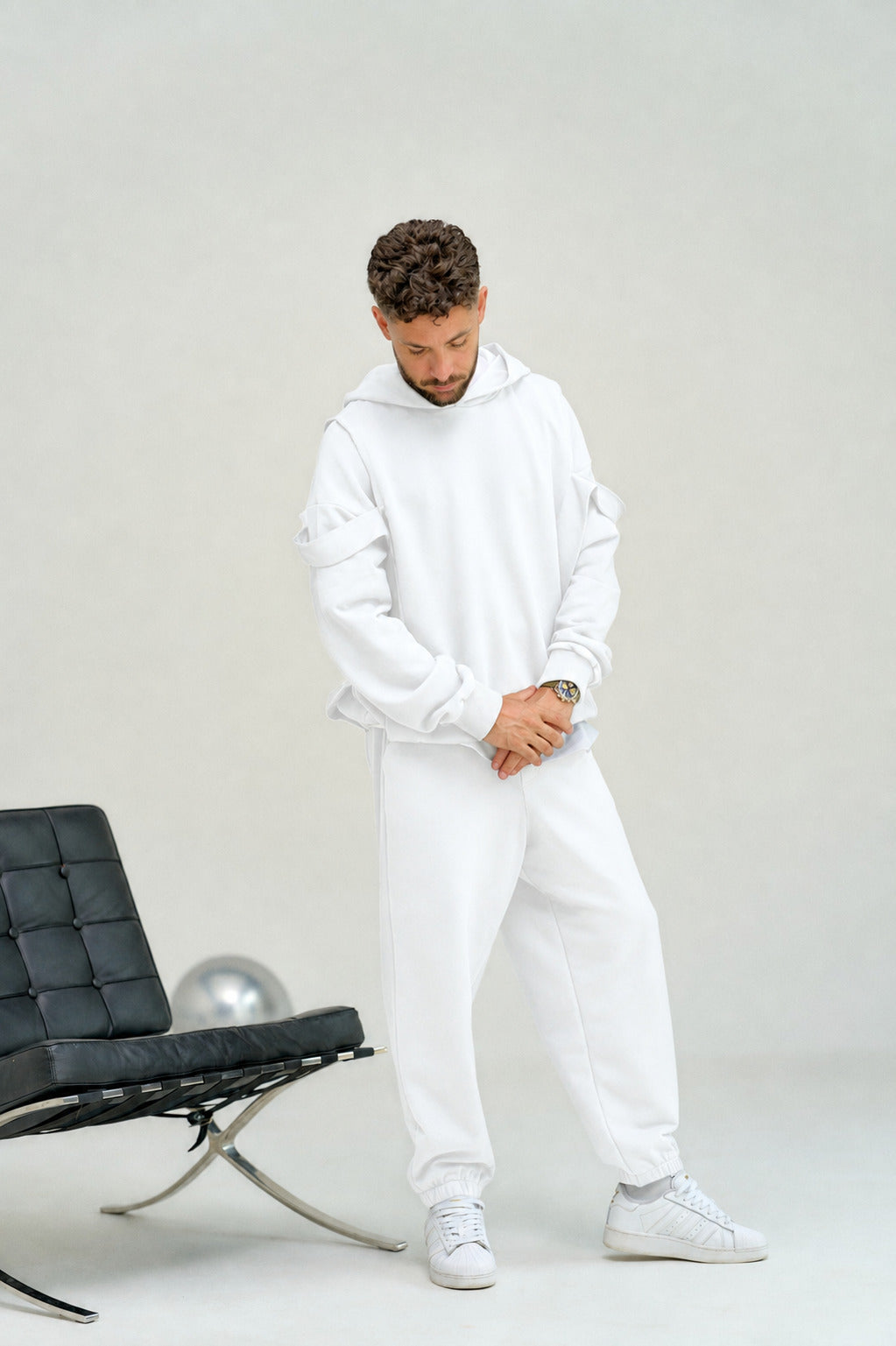 White Oversized Sweatpants