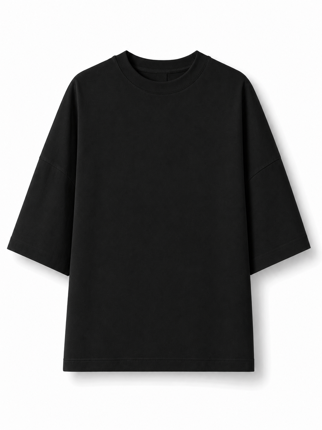 Black clean oversized fit T-shirt