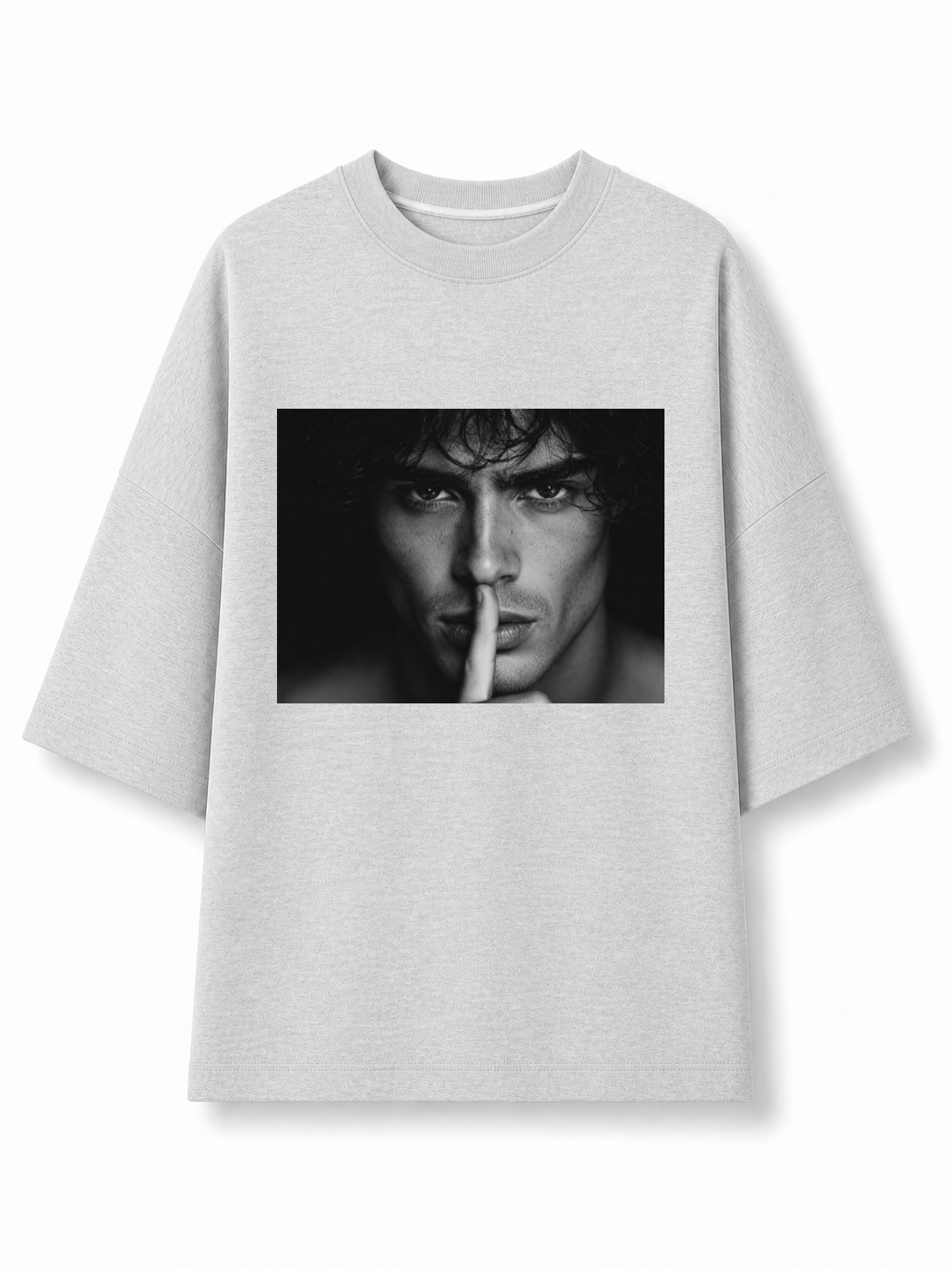 Silent Portrait Grey T-Shirt, front view