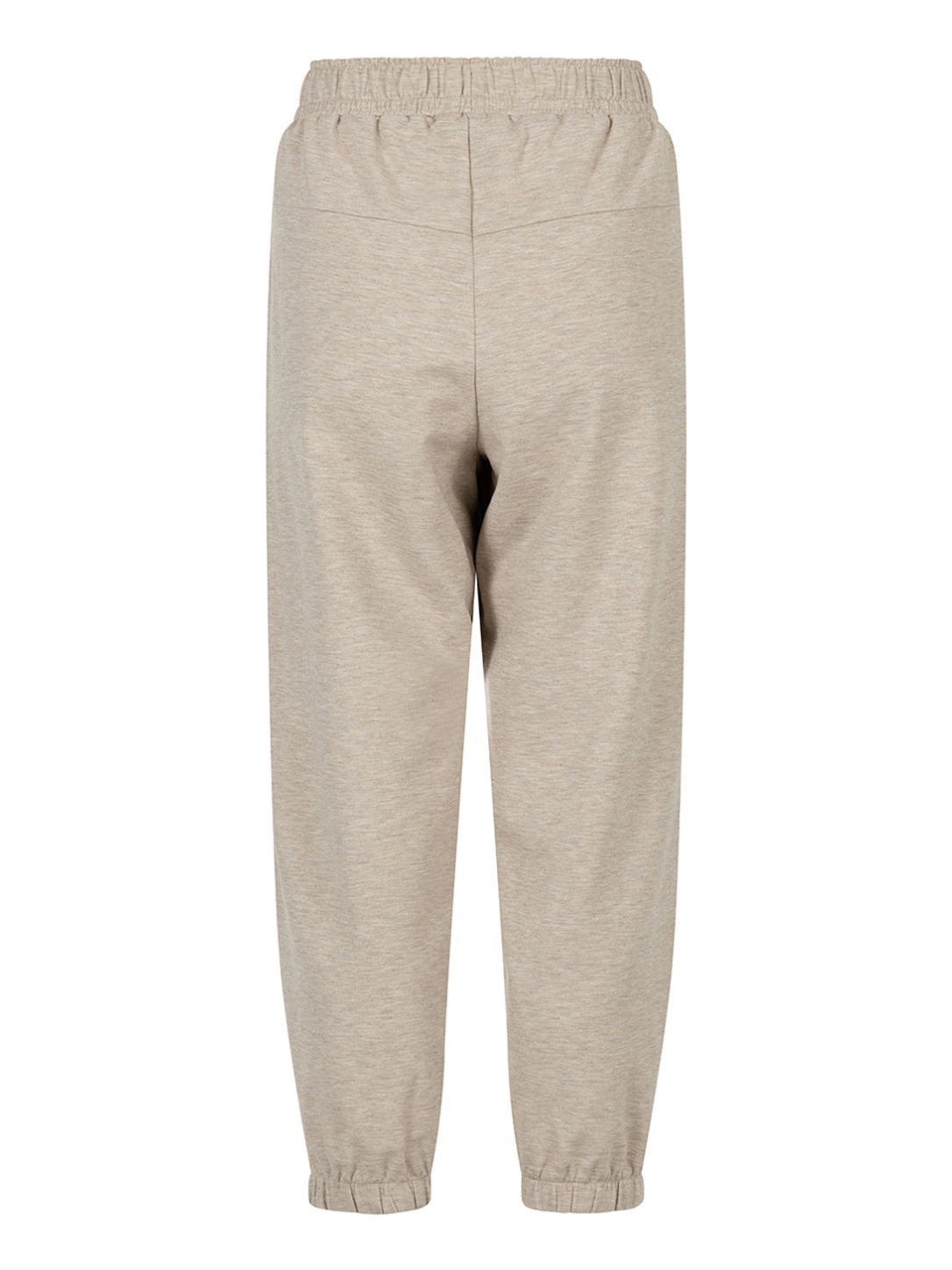 Beige oversized sweatpants, front view