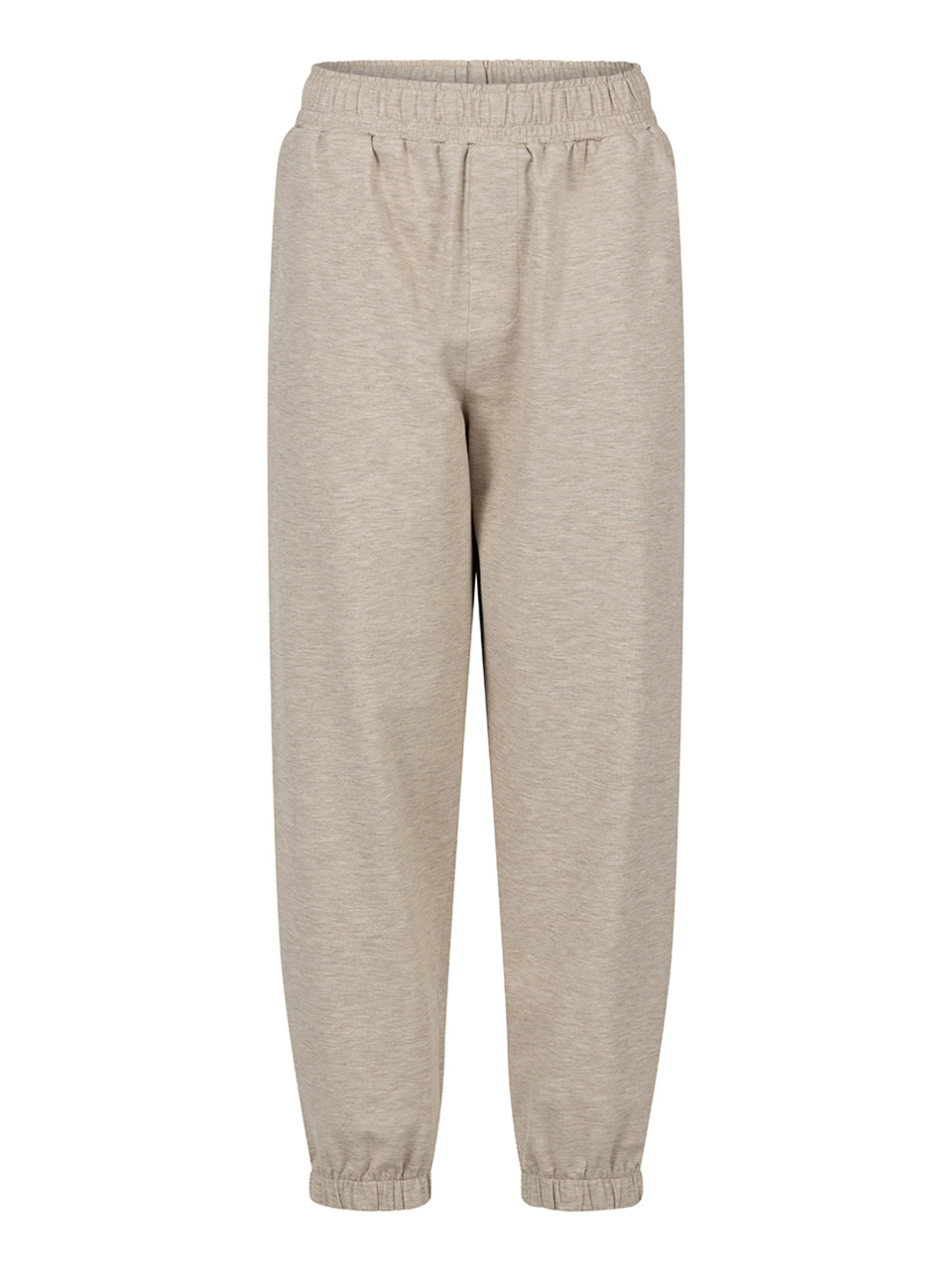 Beige oversized sweatpants, back view
