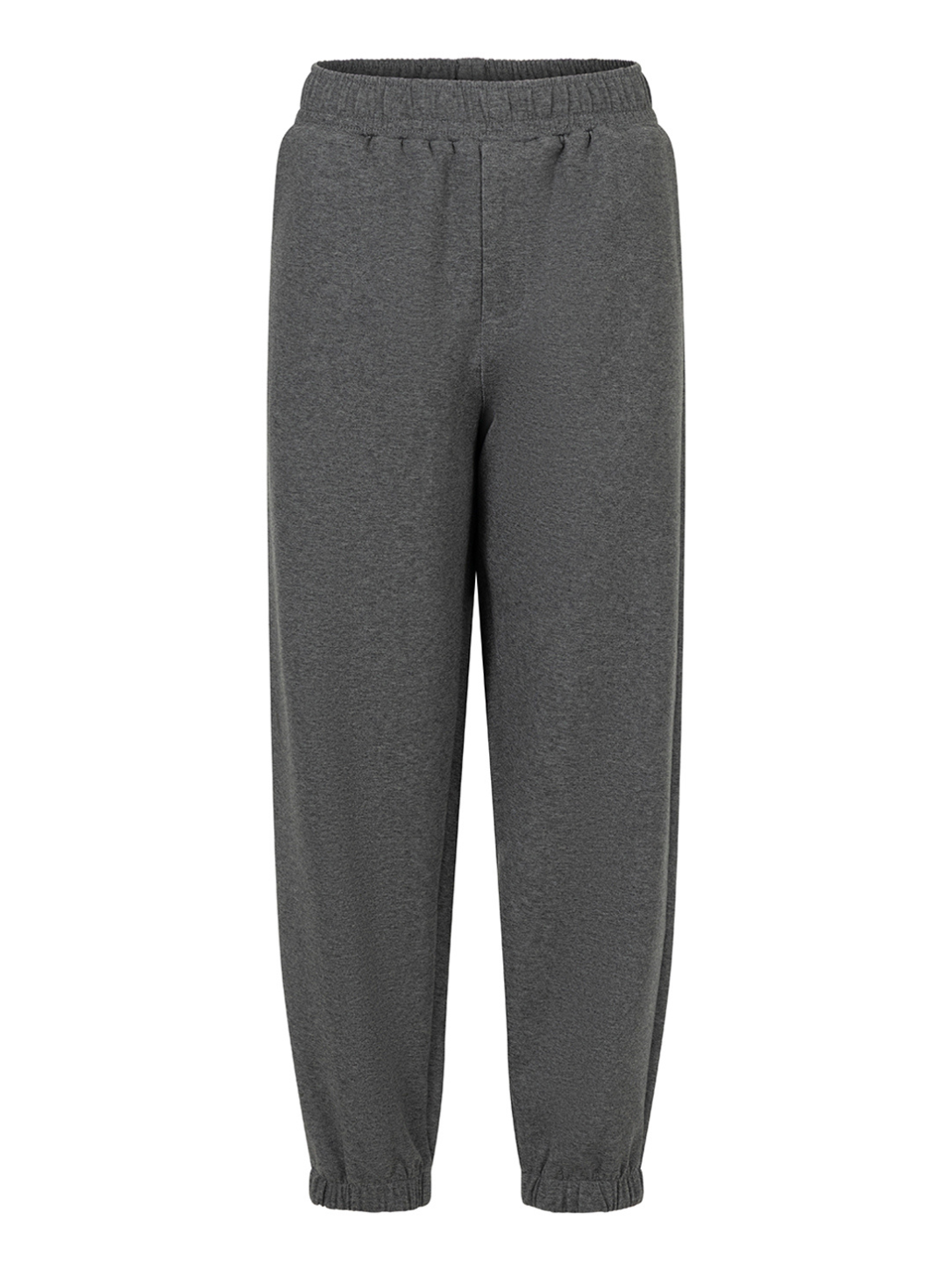 Grey oversized sweatpants, back view