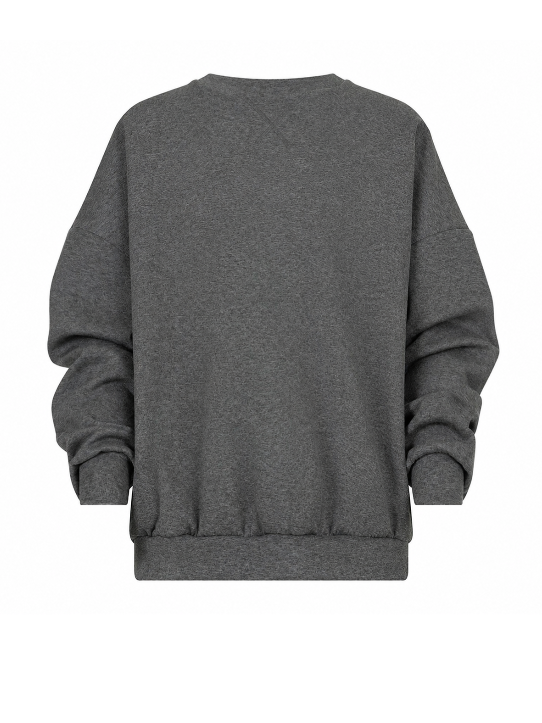 Grey oversized blouse, front view