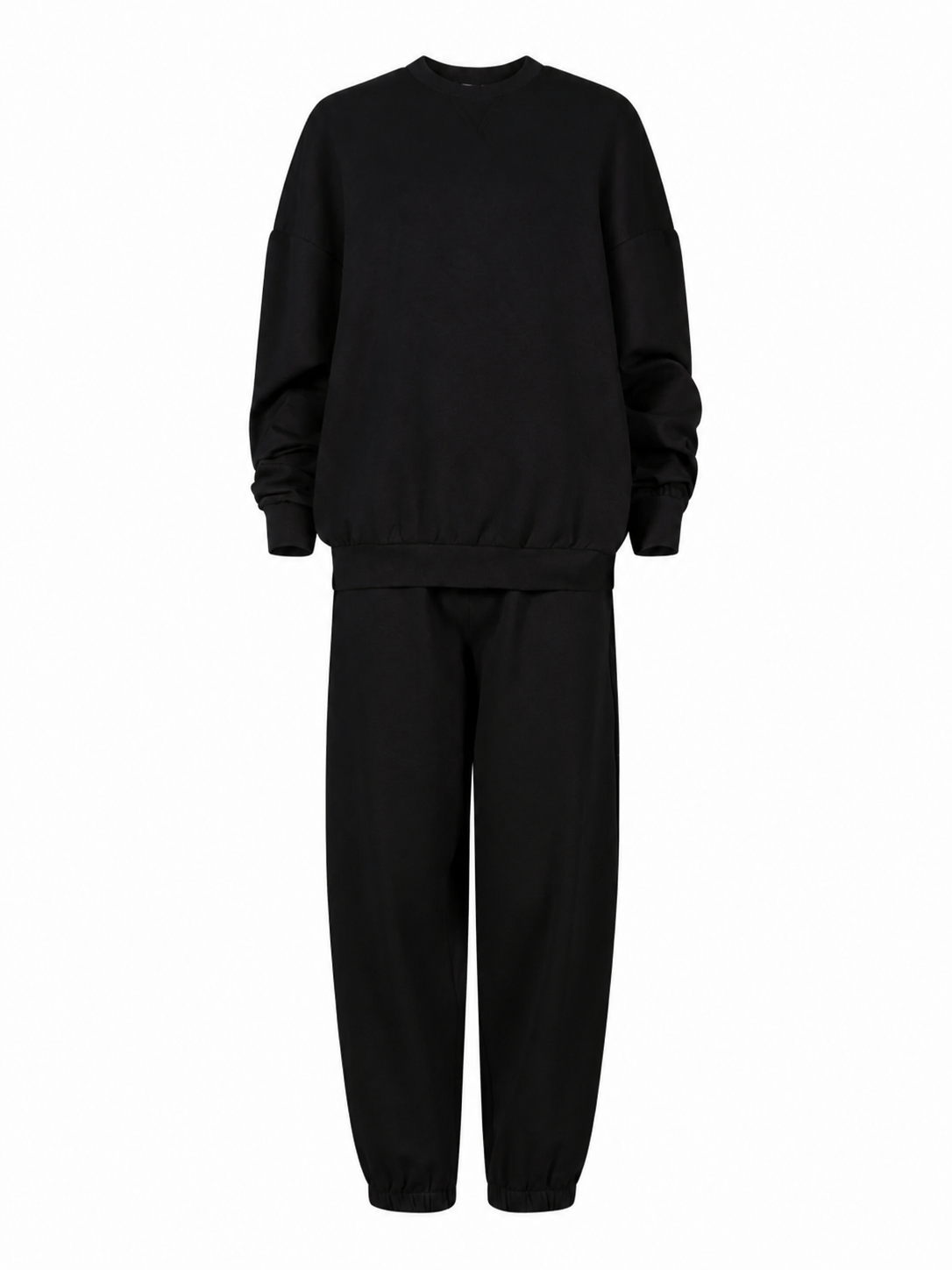 Black Oversized Sweatshirt and Jogger Set — product photo 3