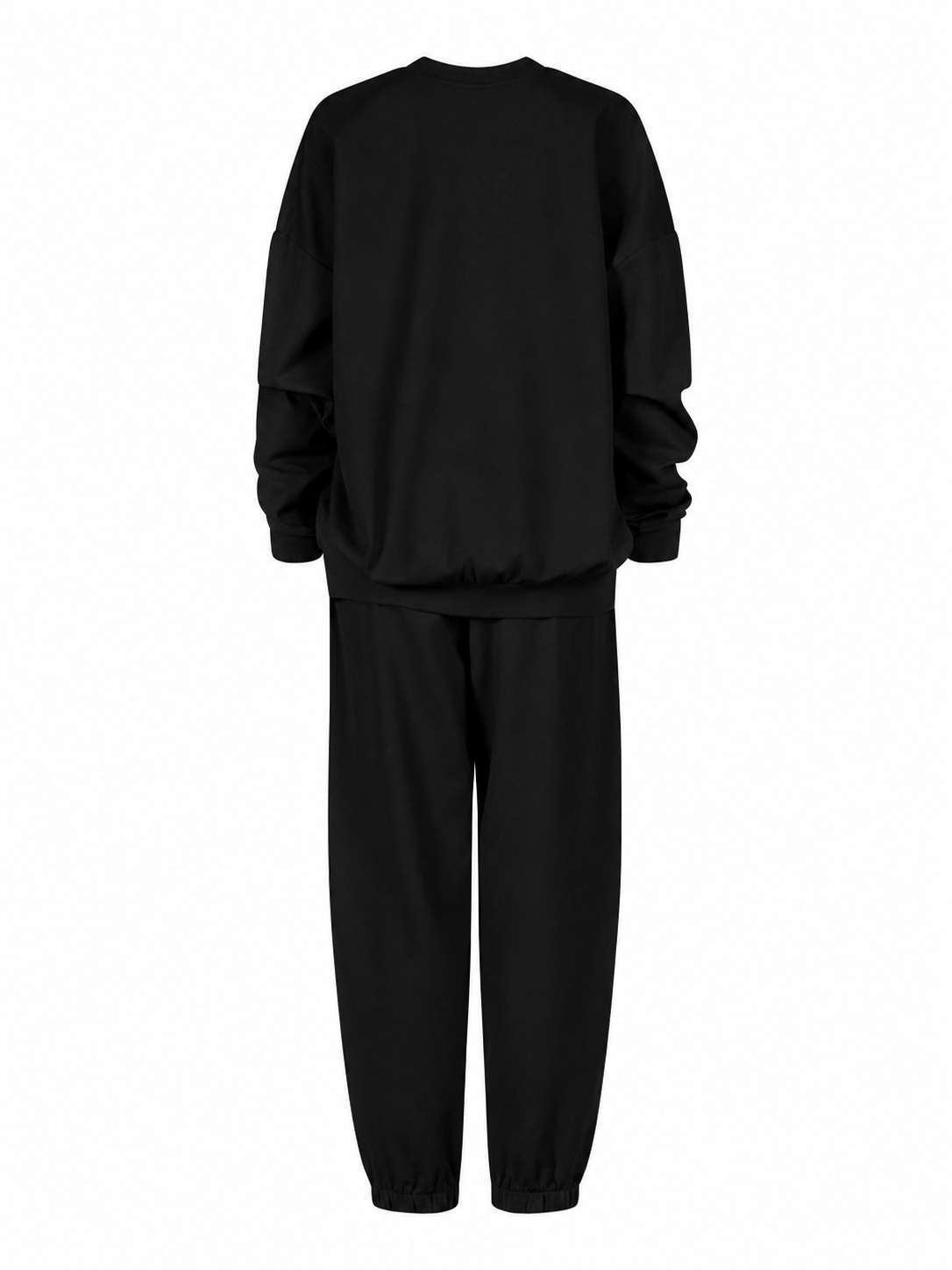 Black Oversized Sweatshirt and Jogger Set — product photo 4
