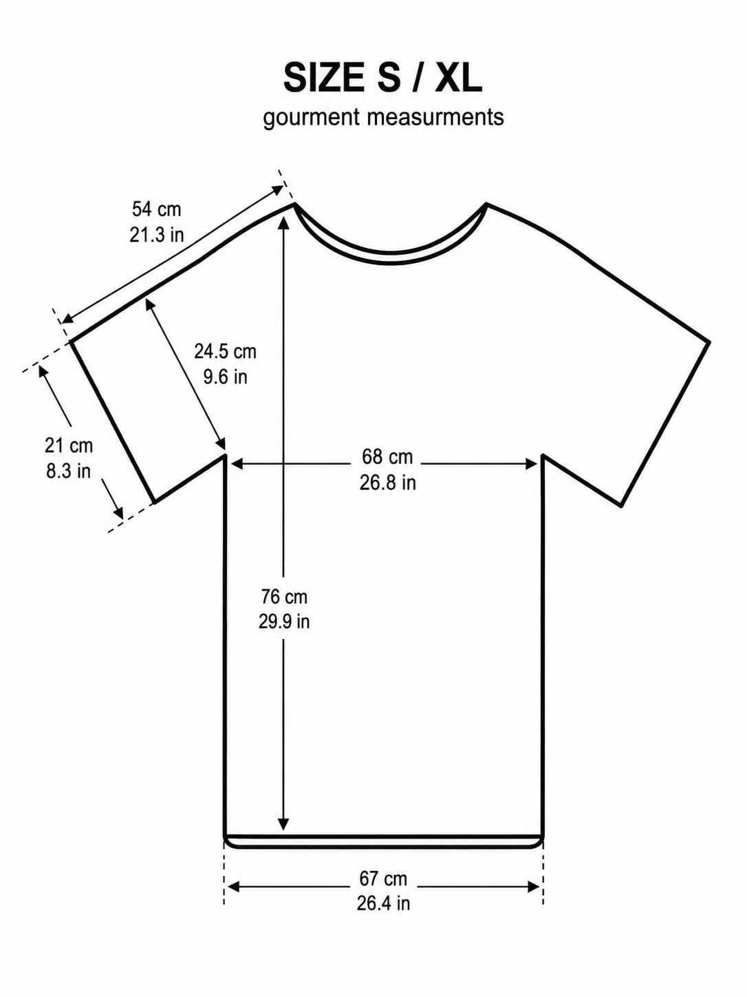Size guide S/XL